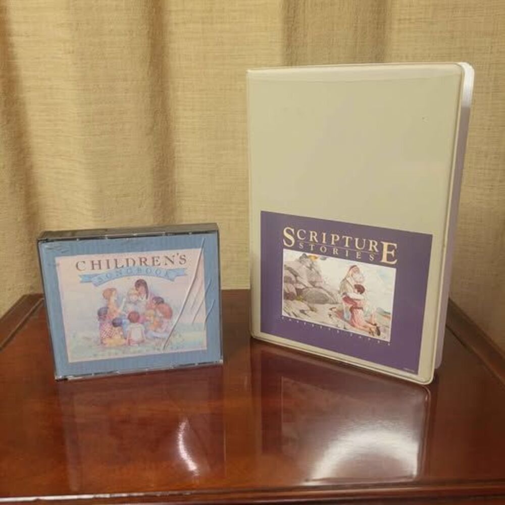 LDS Children’s Songbook CD Set + Scripture Stories Cassette Set